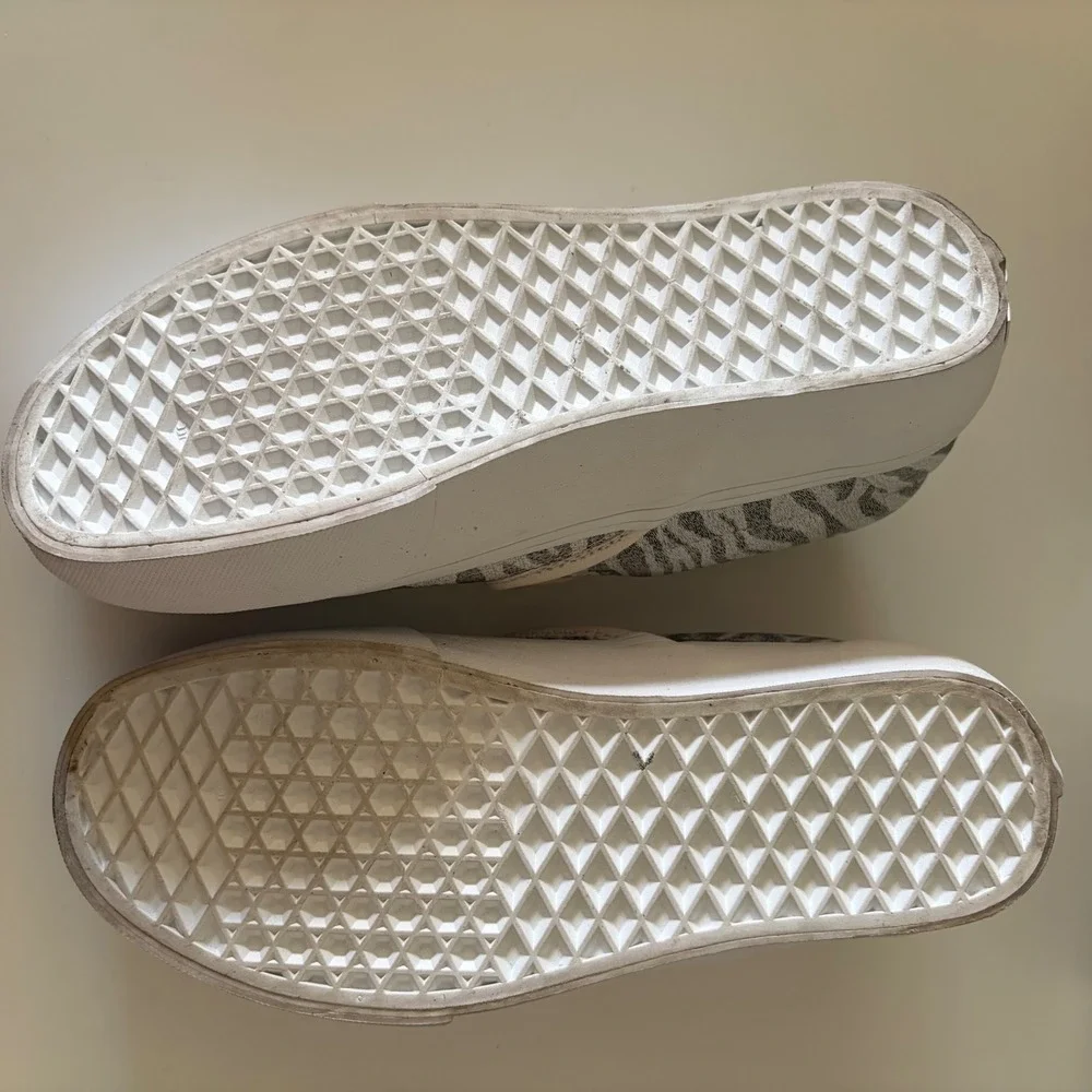 Vans Vault x Needles Classic Slip-On V Zebra Leopard Animal Print Bit Charms